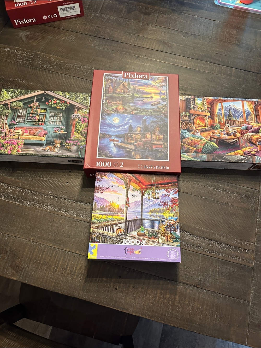 1000-Piece Scenic Jigsaw Puzzle bundle